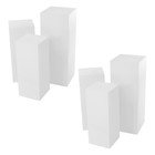 6 Pcs Display Pedestal Stand  Metal Display Pedestal Stands For Birthday Party