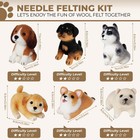 Norwegian Elkhound Needle Felting Kit  Wizardi Diy Wool Craft Kit F07n8-w547-n1