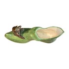 Vintage Elf  Pixie Boot Shoe Mcm Art Pottery Planter Figurine 8 X 4 In 