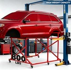 Foldable Steel Truck Bed Cart Auto Parts Dolly 800 Lbs Capacity With 6 Casters