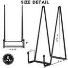 5 Pack 10 Inch Plate Holder Display Stands  Large Metal Black Frame Stand For   
