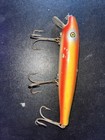 Nice Vintage Pflueger Palomine 5073  Minnow Wood Glass Eyes Fishing Lure Bait