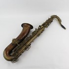 Antique Brass Saxophone Unknown Brand As Is For Decoration Or Repair