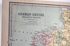 1876 Antique Original 17  German Empire Map Holland Belgium Europe Bartholomew
