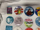 Vintage Lot Of 107 Pins Pinbacks Political Balloon Race Advertisment    Buttons