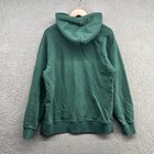 Cat Hoodie Mens Large Green Hooded Sweatshirt Fleece Jacket Relaxed Caterpillar