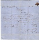 Us 1850 Hollandaysburg Pa Blue Cds On Folded Letter Head Central Pennsylvania