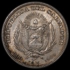 El Salvador - 1 Peso - 1909 - Km 115 2 - Item  5 - Silver  900 - 0 723 Asw
