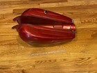 Vintage Harley Davidson Motorcycle Red Fuel Tank -age   Model Unknown Sold As Is