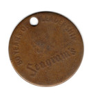 C1930s - Seagrams Whiskey 80 Years Of Leadership Coin Medallion -  M2f