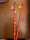 Vintage Sanrio Hello Kitty Rare Dangler Charm Pencil Lot Of 2 1987