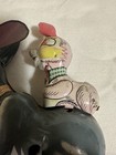 Vintage Tin Hopping Bunny   Baby Toy
