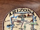 Vintage Souvenir Porcelain Plate     Arizona     7 25 Inches Made In China