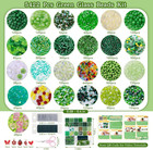 Beaded Plant Kit With Green Glass Beads And Video Tutorials For Diy Crafts
