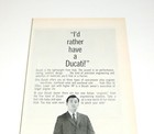 1965 Ducati Motorcycle Print Ad Vintage 1960s Hasbrouck Heights Nj