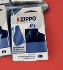 Zippo Double Torch Butane Lighter Insert Blue High Polished Aluminum Retired