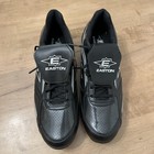 Easton Mens Baseball Cleats Shoes Metal Spikes Black Silver Low Cut Size 14