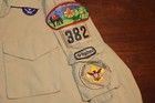 Boy Scouts Of America Bsa Women s Tan Large Sewn Patch Supplex Nylon Long Sleeve