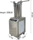 35l Hydraulic Sausage Filling Machine 600kg h Automatic Sausage Stuffer Meat Fil