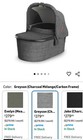 Uppababy Bassinet V3  Compatible With Vista  Cruz  Ridge-greyson Charcoal