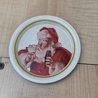 Vintage 6 Coca-cola Santa Metal Coasters Sundblom 3 5  Holiday Coke Promo