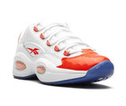 Reebok Question Low Allen Iverson Patent Toe Men s 7 5 Orange White Fx4999 Nwob
