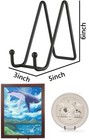 2 Pack 6 Inch Plate Stands For Display Black Iron Plate Holder Display Stand New