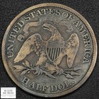 1869 Seated Liberty Silver Half Dollar 50c
