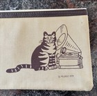 Vintage B Kliban Cat Pencil Case Zippered Pouch Feldco 1979 Feline Kitty Meow