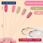 Adullpony 200pcs Nail Swatch Sticks - Clear Nail Polish Swatches For Gel Polish 