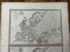 Rare Vintage Antique Original  Lapie Map 1831 Europe  Carte Deleurope