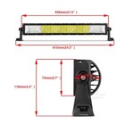 22  Inch 1296w Led Light Bar Spot Flood Bumper Driving Offroad 4x4 Ute Boat 20