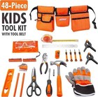Cartman Kids 48 Piece Tool Set With Tool Belt  Waist 22-28 Inches Open Box New