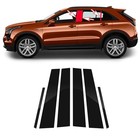 6pcs Black For Cadillac Xt4 2018-2023  Car Window Center Pillar Stickers
