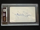 Jim Harbaugh Signed 3x5 Index Card Psa Auto Michigan Chargers Football