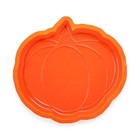Fun Express Fall Pumpkin Plastic Serving Tray - Party Supplies - 12 Pieces