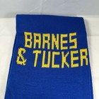 Vintage Barnes   Tucker Knit Scarf Mine Cleaning Double Sided W  Fringe