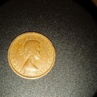 1964 Great Britain England Penny Elizabeth Ii Bronze Bn Km  847 Obverse