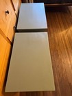 Vintage Pair Of Mid Century Sage Green Wood End Tables    Night Stands
