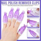 Teenitor Gel Nail Remover Kit With10pcs Gel Clip 128 Piece Set  Purple