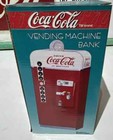 Vintage 1995 Coca-cola Vending Machine Bank Original Box Metal Detailed Replica
