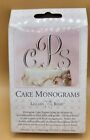 Small  e  Silvertone Monogram Initial W rhinestones Wedding Cake Topper 2 5  New