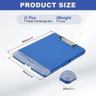Clipboard With Storage Large Capacity Clipboards Case  Dark Blue
