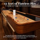 Merlot 12-ft Shuffleboard Game Table - Walnut Finish