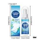 Cooling Spray For Clothes 50ml Hot Days Non-greasy Soothing Liquid Solution