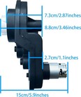 Power Wheels 12v Rs550 40000rpm High Speed Powerful Gearbox Drive Motor 
