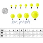 Dr fish 100pcs Fishing Foam Floats Strike Indicators Walleye Pompano Bottom Rig