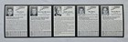 Western Michigan University Broncos Hockey  Uncut Trading Card Sheet  5 Cards 
