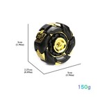 Open Armor Metal Spinner  Stress Relief Fidget Toy  Focus Boost - Black-gold