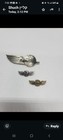 Lot Of 3 Vintage Capital Airlines Wing Pins Sterling Silver   1956 Badge